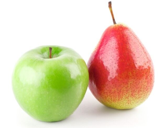 Äppel a Biren fir Dukan Diät