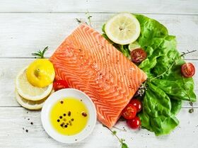 De Menü Protein Diät enthält Fësch